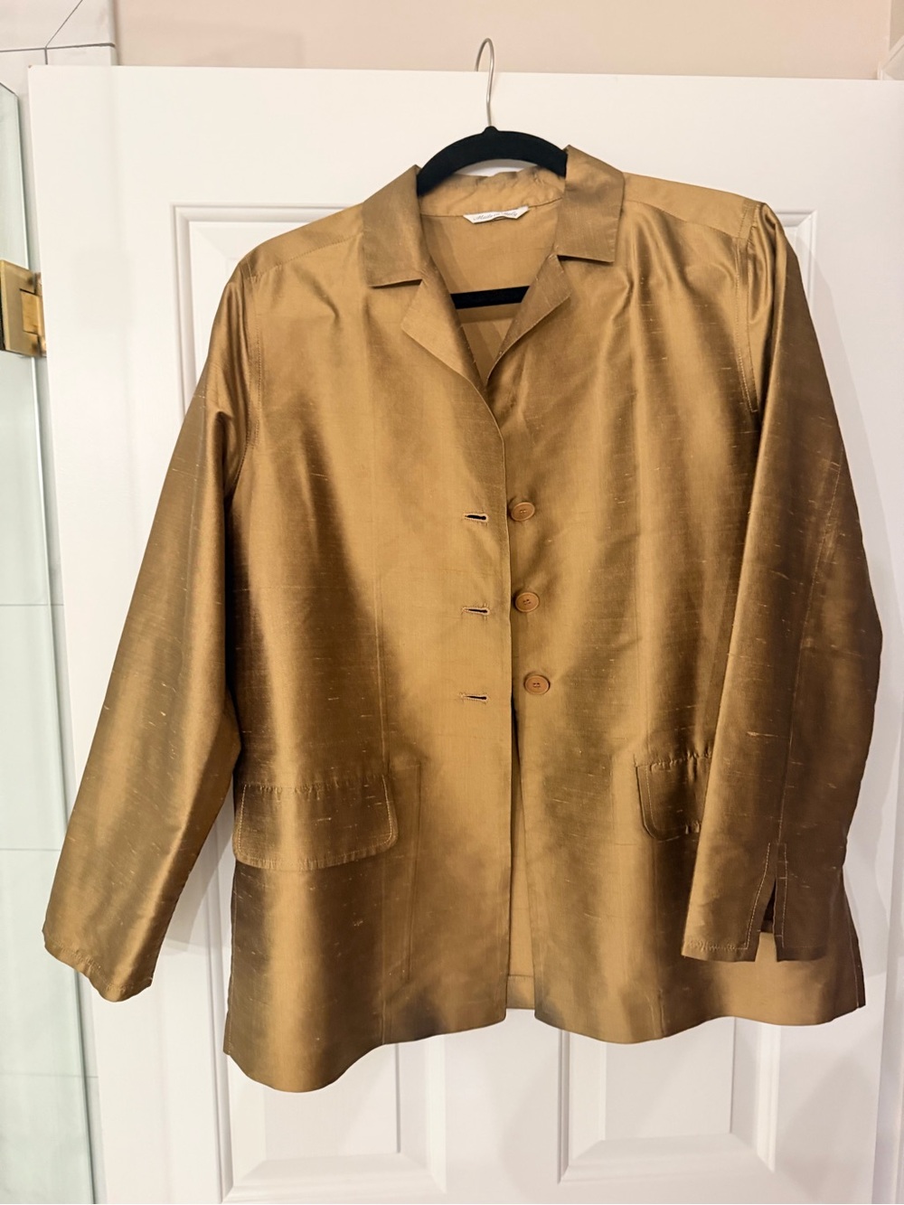 Golden Bronze Max Mara Raw Silk Jacket sz. US 6